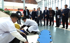 Diễn tập đảm bảo công tác y tế phục vụ Đại hội Đại biểu toàn quốc lần thứ XIV của Đảng