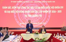 Phó Chủ tịch Quốc hội Trần Quang Phương kiểm tra công tác chuẩn bị bầu cử tại Quảng Trị