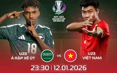 Xem trực tiếp U23 Việt Nam vs U23 Ả Rập Xê Út ở đâu, kênh nào tối nay 12/1?