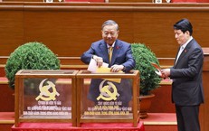 Hình ảnh bầu Ban Chấp hành Trung ương Đảng khóa XIV