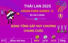 ASEAN Para Games 13: Đoàn Việt Nam hoàn thành mục tiêu Top 5