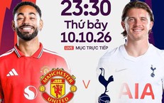 Kênh và link xem trực tiếp MU vs Tottenham ngày 10/10