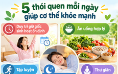 5 thói quen đơn giản mỗi ngày giúp cơ thể khỏe mạnh hơn