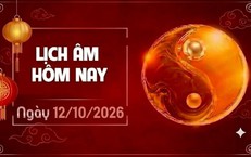 Âm lịch hôm nay 12/10 - Lịch âm 12/10 - Lịch vạn niên ngày 12/10/2026