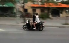 Hai cô gái đi SH lạng lách, không đội mũ bảo hiểm bị phạt nặng