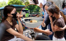 Người chị khóc ngất tại hiện trường vụ tai nạn khiến em gái tử vong ở Hà Nội