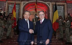 Thủ tướng Vương quốc Bỉ Bart De Wever chủ trì Lễ đón Tổng Bí thư, Chủ tịch nước Tô Lâm