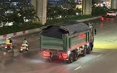 Sau phản ánh xe có dấu hiệu quá tải tại Nguyễn Trãi, CSGT vào cuộc xử lý