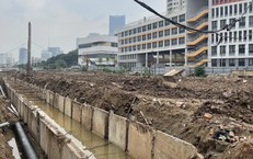 Hà Nội: Cận cảnh tiến độ đường nối Phạm Hùng – Lê Đức Thọ