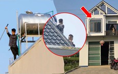 Đã bắt được hai đối tượng cầm kiếm cố thủ trên nóc nhà ở Thanh Hóa
