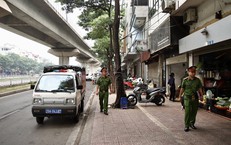 Công an phường Đống Đa chấn chỉnh trật tự đô thị tại phố Cầu Mới