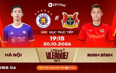 Lịch thi đấu bóng đá hôm nay ngày 30/10 - 31/10: Đại chiến Hà Nội vs Ninh Bình