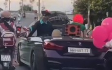 Nhóm người hóa trang thành 'cương thi' diễu phố bằng ô tô bị CSGT xử phạt