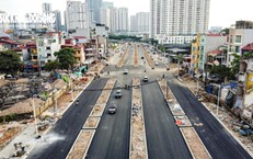 Đường nối 'khu đô thị nhà giàu' ở Hà Nội rộng 50m vừa thông xe