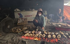 Làng cá nướng Cửa Lò thức cùng lửa Tết