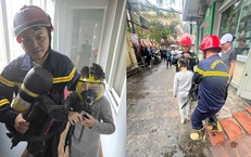 Công an giải cứu 3 người mắc kẹt trong ngôi nhà cháy