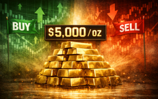 Giá vàng thế giới vượt 5.000 USD, giới phân tích cảnh báo biến động vẫn chưa kết thúc