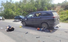 Bốn người thương vong sau vụ tai nạn trên QL12A