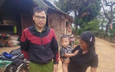 Cán bộ công an lao xuống hồ nước sâu cứu cháu bé 2 tuổi