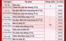 Chiếu miễn phí phim chào mừng thành công Đại hội Đảng lần thứ XIV