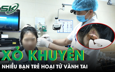 Xỏ khuyên, nhiều bạn trẻ nhập viện vì hoại tử vành tai 
