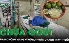 Uống nước chanh thay thuốc chữa gout người đàn ông phải chống nạng 