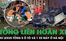 Toàn cảnh vụ tài xế xe Lexus tông 5 ô tô và 1 xe máy ở Hà Nội