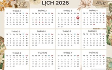 Lịch âm 8/3 - Âm lịch hôm nay 8/3 - Lịch vạn niên ngày 8/3/2026