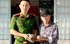 Đồng Nai: Người dân tự giác giao nộp cá thể tê tê quý hiếm đi lạc vào vườn