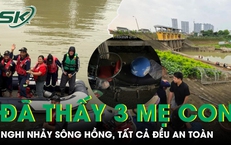 Đã tìm thấy 3 mẹ con nghi nhảy sông Hồng ở Hưng Yên, tất cả đều an toàn