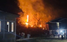 Công an Quảng Trị hỗ trợ chữa cháy rừng tại nước bạn Lào