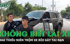 Liều lĩnh trộm xe ô tô nhưng không biết lái, hai thiếu niên gây tai nạn rồi bỏ trốn