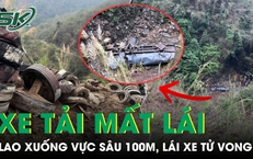 Sơn La: Xe tải mất lái lao xuống vực sâu khoảng 100m, lái xe tử vong tại chỗ