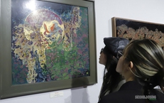 Sơn mài kể chuyện quê hương và người chiến sĩ