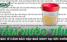 Cảnh báo trào lưu dùng nước tiểu để tắm, rửa mặt gây nguy hại sức khỏe