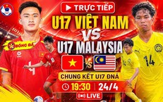 Kênh và link xem trực tiếp U17 Việt Nam đấu U17 Malaysia ngày 24/4