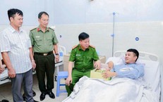 Hai cán bộ, chiến sĩ Công an Hải Phòng bị thương khi đang làm nhiệm vụ