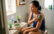 Da cháy nắng và cách dùng rau mồng tơi để xử lý