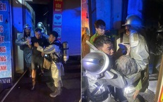Cháy nhà lúc rạng sáng ở Hà Nội, giải cứu an toàn 2 người mắc kẹt