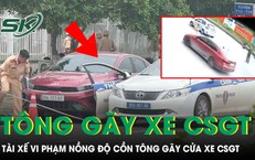 Tài xế vi phạm nồng độ cồn, tăng ga bỏ chạy tông gãy cửa xe CSGT