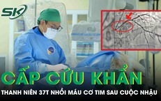 Sau cuộc nhậu, người đàn 37 tuổi bất ngờ lên cơn nhồi máu cơ tim phải cấp cứu khẩn