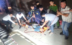 Bị ngã dưới tầng hầm sâu, người đàn ông may mắn được công an cứu sống