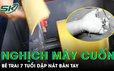 Bé 7 tuổi ở Lào Cai bị máy cuốn dập nát bàn tay do nghịch máy bào quế tự chế