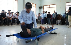 Gần 600 người tham gia tập huấn, diễn tập ứng phó thiên tai tại Gia Lai