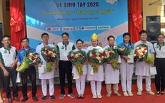 Nhân viên y tế sôi nổi trổ tài tại hội thi Vệ sinh tay ở Khánh Hòa
