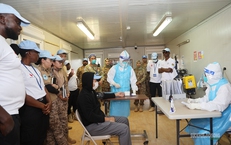Bệnh viện Dã chiến 2.7 Việt Nam diễn tập ứng phó nguy cơ dịch Ebola tại  Nam Sudan 