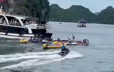 Công an Hải Phòng thông tin vụ va chạm thuyền máy và tàu du lịch trên Vịnh Lan Hạ khiến một nữ du khách tử vong