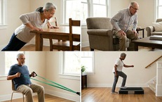 Bài tập 4 phút mỗi ngày trong 12 tuần giúp người cao tuổi tăng khả năng vận động