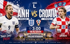 Nhận định, dự đoán tỉ số trận Anh vs Croatia: Rực lửa duyên nợ tại Dallas