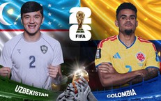 Kênh và link xem trực tiếp Uzbekistan vs Colombia - World Cup 2026 ngày 18/6